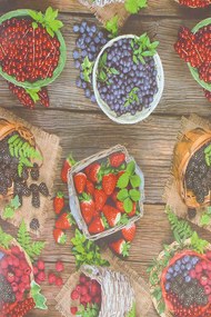 Dywan Chodnik Winylowy Mendy Leśne Owoce 050x100 Chodnik