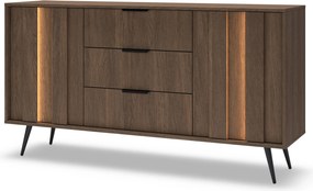 Komoda Flaro 153 cm z szufladami - dąb dunin