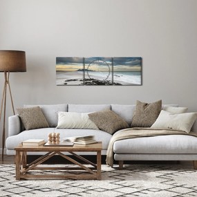 Obraz - Robben Island (z zegarem) (90x30 cm)