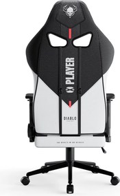 Fotel do grania dla młodzieży Diablo X-Player 2.0 Small Size, kolor biało-czarny