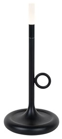 Zewnetrzna Lampa stołowa zewnętrzna czarna w tym LED ze ściemniaczem dotykowym, ładowalna - SjarelDesignerski Oswietlenie zewnetrzne