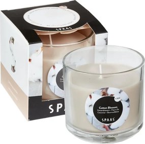 Świeca zapachowa w szkle COTTON BLOSSOM 8,5 cm kremowa