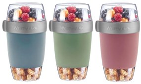 Westmark Trzyczęściowy pojemnik na żywność, 1150 ml, niebieski