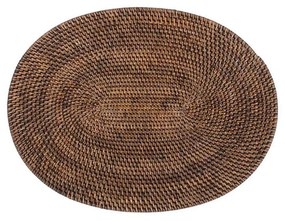 Brązowa rattanowa mata stołowa Tiseco Home Studio, 30x40 cm