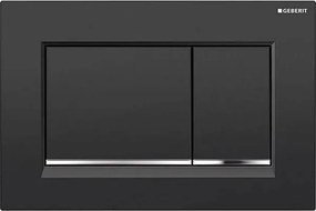Geberit 115.883.KM.1 - Przycisk spłukujący Sigma30 24,6x16,4 cm czarny / błyszczący chrom