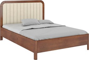 Łóżko bukowe Visby MODENA, 160X200, orzech/ecru