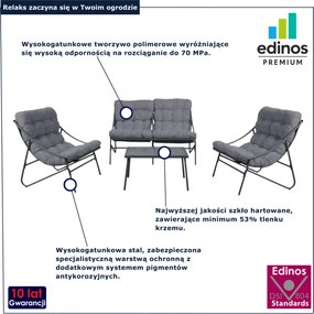 4-częściowy zestaw mebli wypoczynkowych na taras  H0-T20