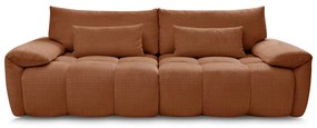 Ceglasta sofa z tkaniny szenilowej 264 cm Ivane – Bobochic Paris