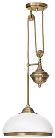 Lampa mosiężna z 1 kloszem R-S1PM