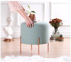 Jasnoniebieski puf Copper – Artie