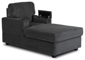Fotel Wypoczynkowy Sofa NEO Szary Sztruksowy Nowoczesny