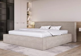 Łóżko tapicerowane Doha - nowoczesne łóżko do sypialni 140x200, 160x200 i 180x200 z systemem regulacji wysokości stelaża