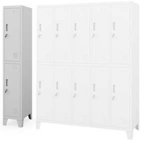 Szafka BHP ubraniowa pracownicza: szara BARTEK 1 Plus