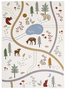Kremowy dziecięcy dywan do zabawy 123x180 cm Little Forest – Nattiot