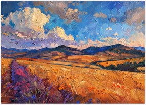 Obraz na szkle - Obraz olejny przedstawiający krajobraz (70x50 cm)