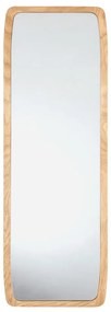 Lustro z drewnianą ramą ścienne 35x110 cm Bodo – Villa Collection
