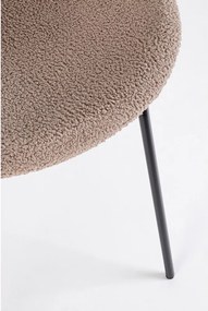 Beżowe tapicerowane krzesło Maddie – Yes Everyday