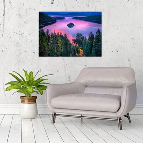 Obraz na szkle - Jezioro Tahoe, Sierra Nevada, Kalifornia, USA (70x50 cm)