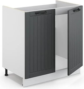 Szafka pod zlew antracytowy domek wiejski 80x60x82 fame-line