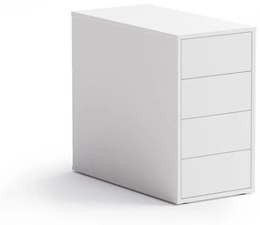 Kontener biurowy BLOCK White, 4 szuflady