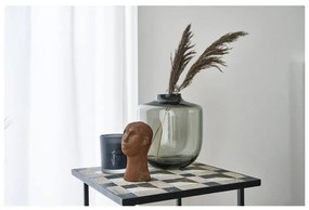Szary szklany wazon (wysokość 21 cm) Daun – Villa Collection