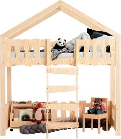 Łóżko piętrowe ZIPPO PA 70x140 sosna