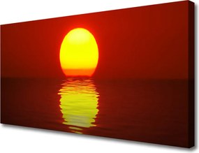 Fotoobraz na płótnie Ognisty Zachód Słońca
