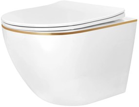 Misa WC podwieszana Rea Carlo Mini Tornado NFQ GOLD EDGE