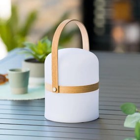 Lampa zewnętrzna z uchwytem KIARA 26,5 cm, biała