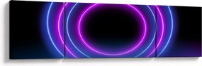 Obraz kolorowych kółek (170x50 cm)