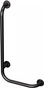 Uchwyt łazienkowy kątowy prawy czarny