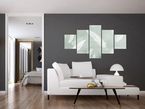 Obraz - Białe pióra (125x70 cm)