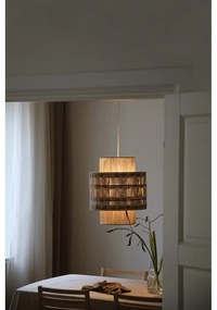 Lampa wisząca w naturalnym kolorze z jutowo-tekstylnym kloszem ø 45 cm Ano – Markslöjd