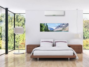 Obraz alpejskiego jeziora (170x50 cm)