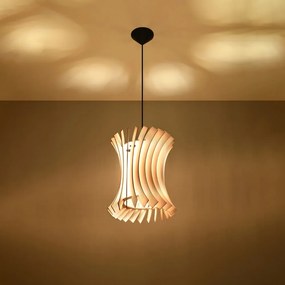 Lampa wisząca z drewnianym kloszem ø 30 cm Menges – Nice Lamps