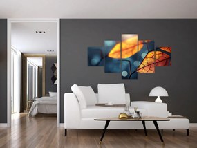 Obraz - Tekstura liści (125x70 cm)