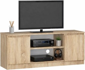 Szafka Pod Telewizor Z Półkami Dąb Sonoma C2-R35