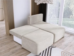 Narożnik TILIA wolnostojący układ L strona Prawa z funkcją spania w tkaninie Tilia 01