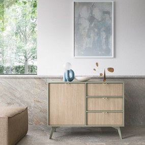 Komoda FORESTA 106 cm do Salonu Sypialni Odcienie zieleni