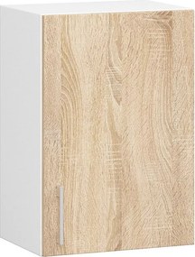 Szafka kuchenna AKORD W40 system LIMA Biała 40 cm 1 drzwi kolor Dąb Sonoma mat 2 półki 40x30,5x58 cm