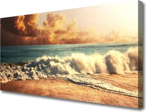 Obraz canvas Wzburzone Fale Oceanu