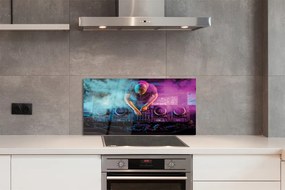 Szklany Panel Konsola DJ-a w Blasku Świateł