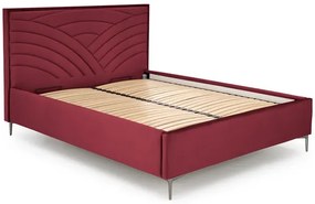 Bordowe pikowane wezgłowie do łóżka T2-D38