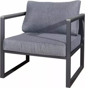 Fotel ogrodowy Marinel – luksusowy fotel wypoczynkowy z aluminium z poduszkami outdoorowym