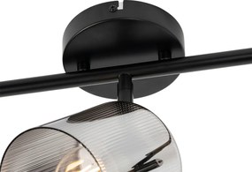 Plafon z kloszem przydymionym 3-punktowy regulowany - Laura