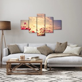 Obraz - Łąka z kwiatami (125x70 cm)