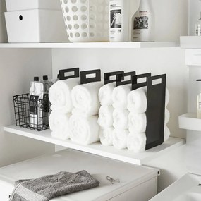 Czarne metalowe stojaki na ręczniki 2 szt. Tower – YAMAZAKI