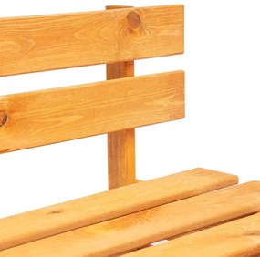 Brązowa ławka ogrodowa z palet - Olefix 2X