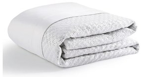 Biała narzuta pikowana z mikrosatyny 240x260 cm Deco Sequin – Catherine Lansfield