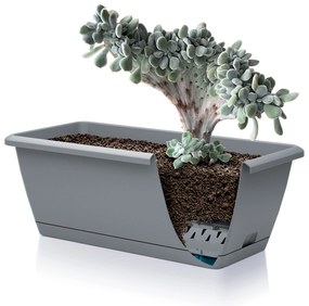 Skrzynka balkonowa z podstawką Respana Easy Care 59x19x14 cm terakota PROSPERPLAST